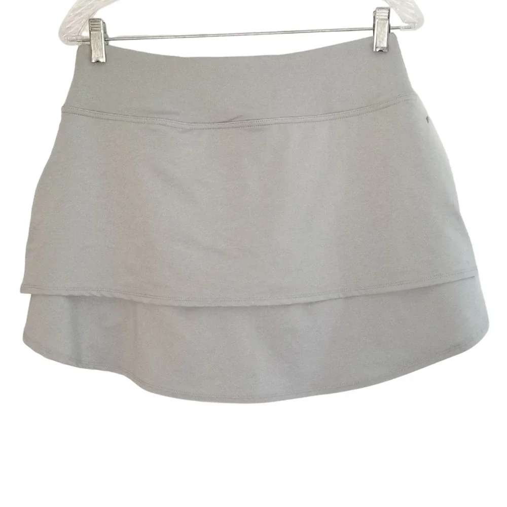 FJ FootJoy Performance Layered Gray Golf Skort Skirt Women's Size Medium